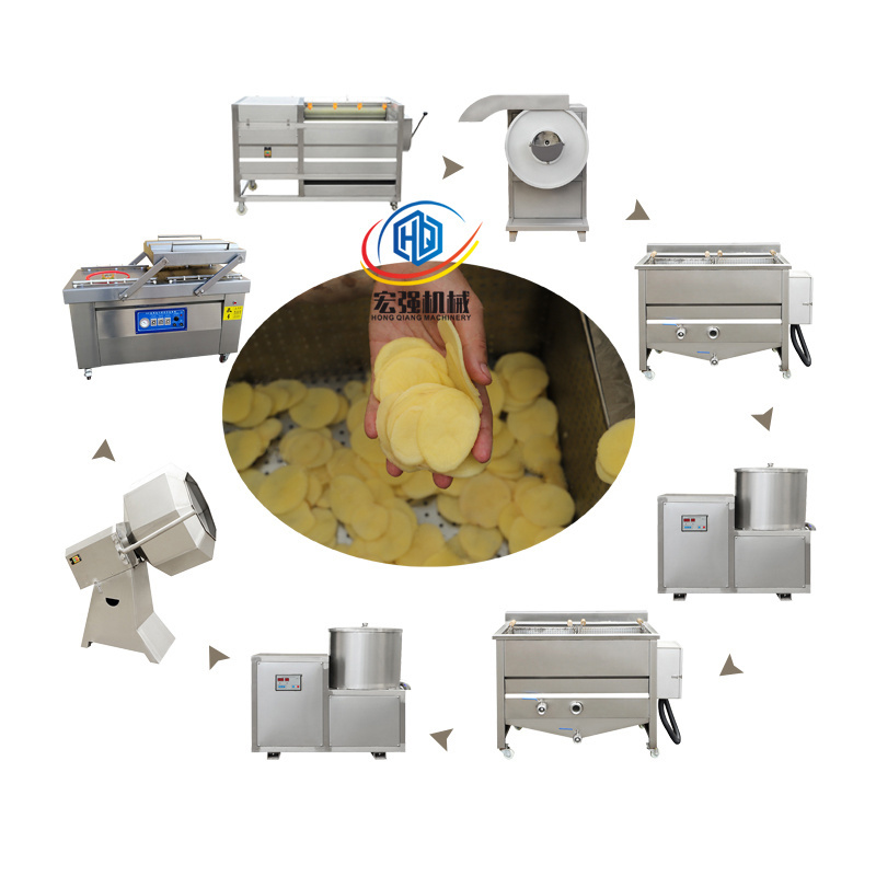 Small Scale Semi Automatic French Fries Production Line Frozen Potato Flakes Chips Processing Plant Making Machines For Sale