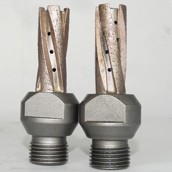 China Supplier Thread Shank Safety Milling Cutters CNC Diamond finger router bit for Granite Engineered Stone Marble