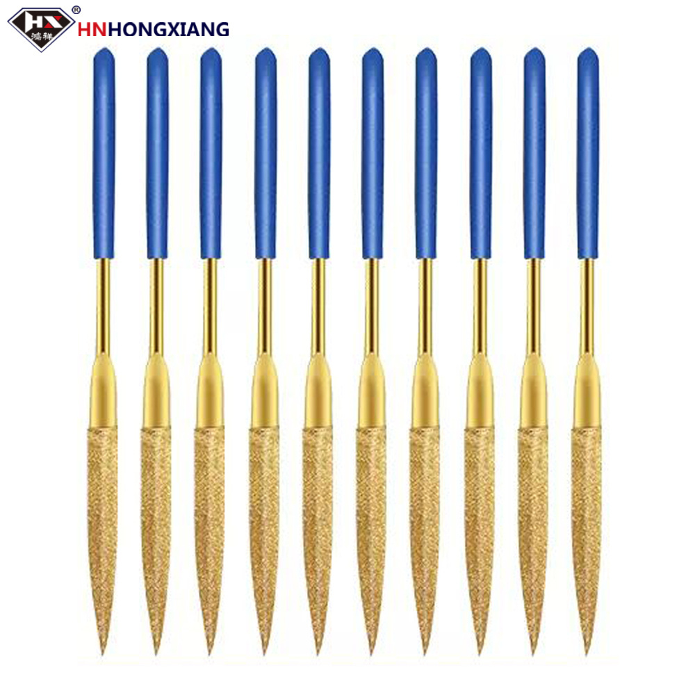 Diamond Mini Needle File Set Handy Tools Jewelers Hand Files Tool Kit For Metal Ceramic Stone Jewelry Rough Carving Glass Filing