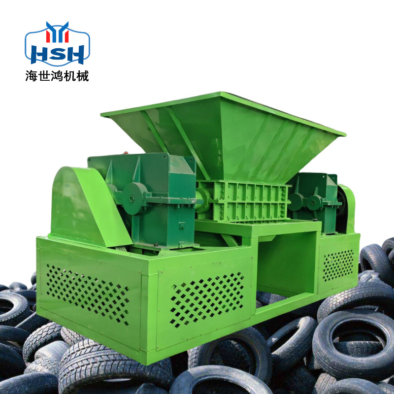 China Automatic Used Car Tyre Recycling Shredders Machine Prices Double Shaft Waste Tire Recycle Shredder