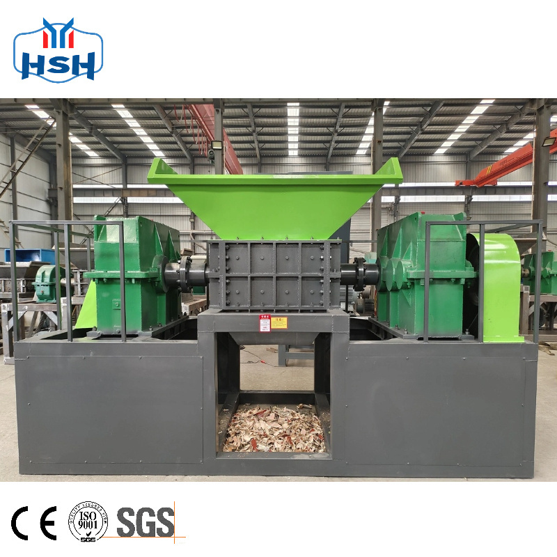 China Automatic Used Car Tyre Recycling Shredders Machine Prices Double Shaft Waste Tire Recycle Shredder