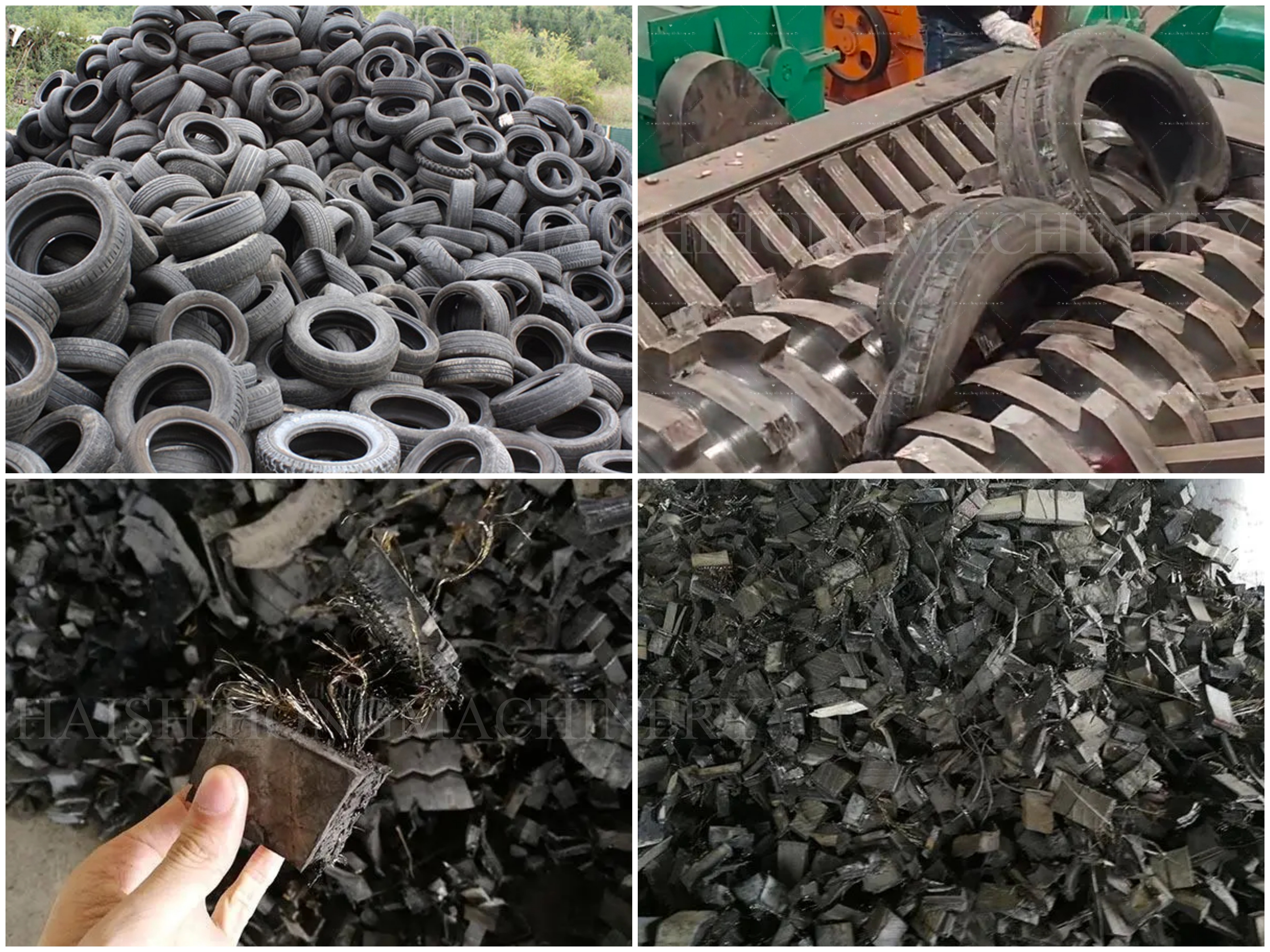 Hot Sell Scrap Tire Shredders Tyre Recycling Equipment Used Tire Crusher Machine