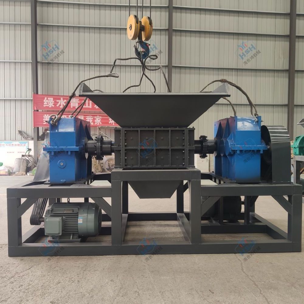 Heavy Duty Tyre Wire Shredder Tire Shredding And Granular Machine Tire Recycling Line