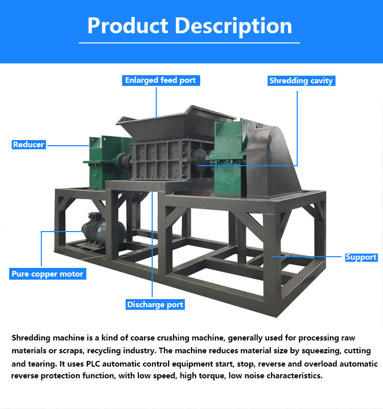 High Capacity Wood Chopper Tree Roots Shredder Wood Pallet Shredder For Sale