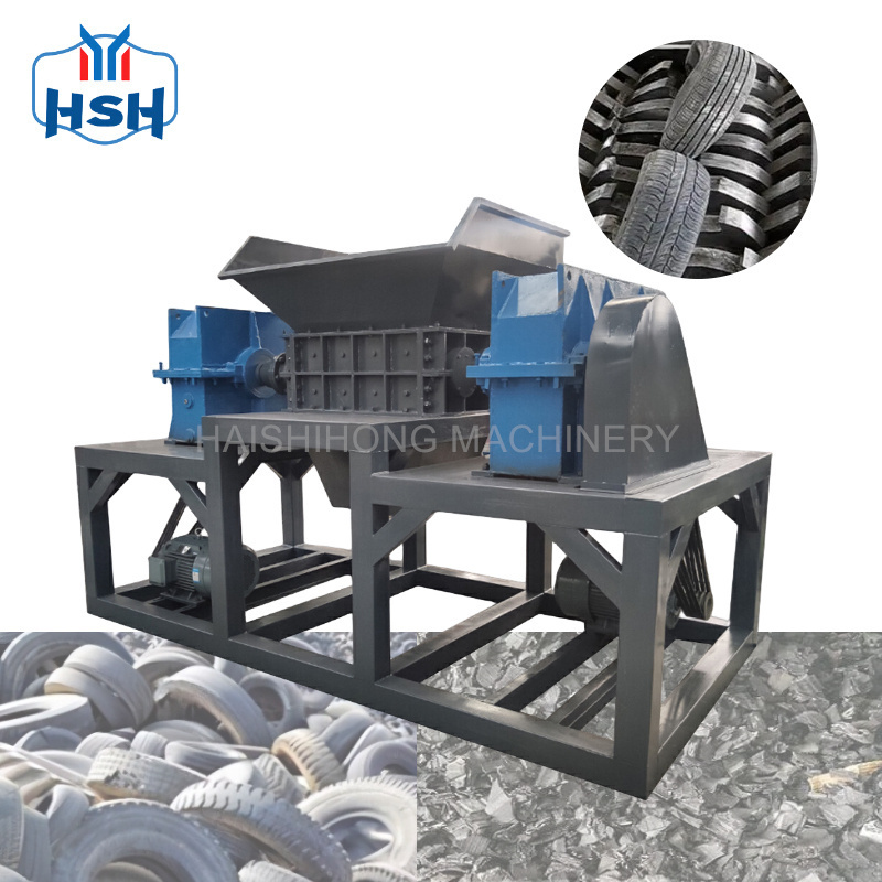 Heavy Duty Tyre Wire Shredder Tire Shredding And Granular Machine Tire Recycling Line