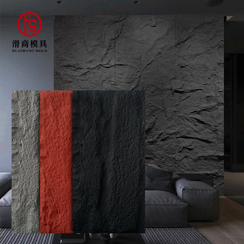 Faux Stacked Artificial Natural Stone Bricks Polyurethane Stone Brick Cladding Wall Panels For Walls