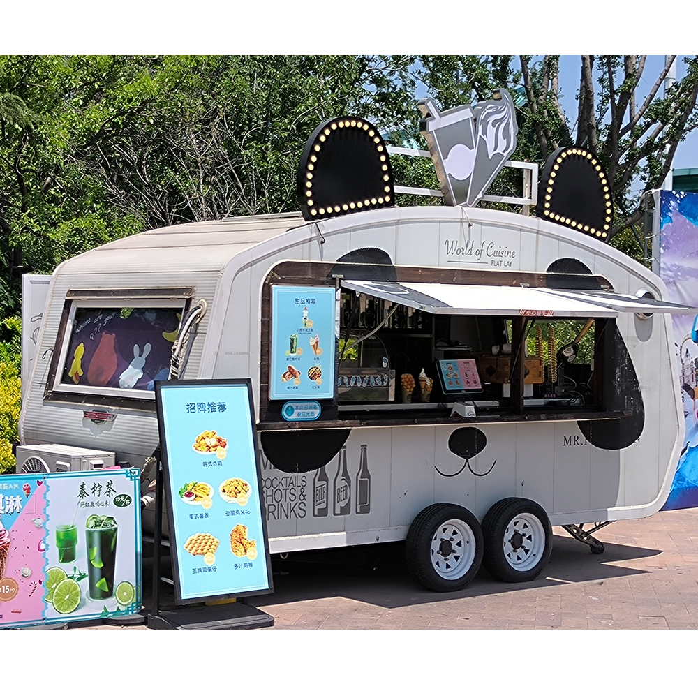 Wholesale Price Ice Cream Mobile Food Trucks For Sale Concession  Food Truck Trailer Food Cart