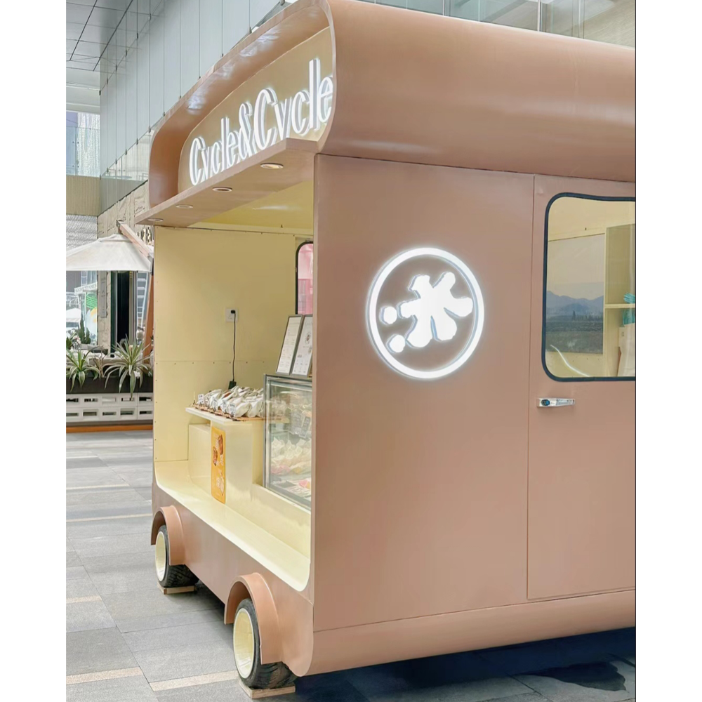 Wholesale Price Ice Cream Mobile Food Trucks For Sale Concession  Food Truck Trailer Food Cart