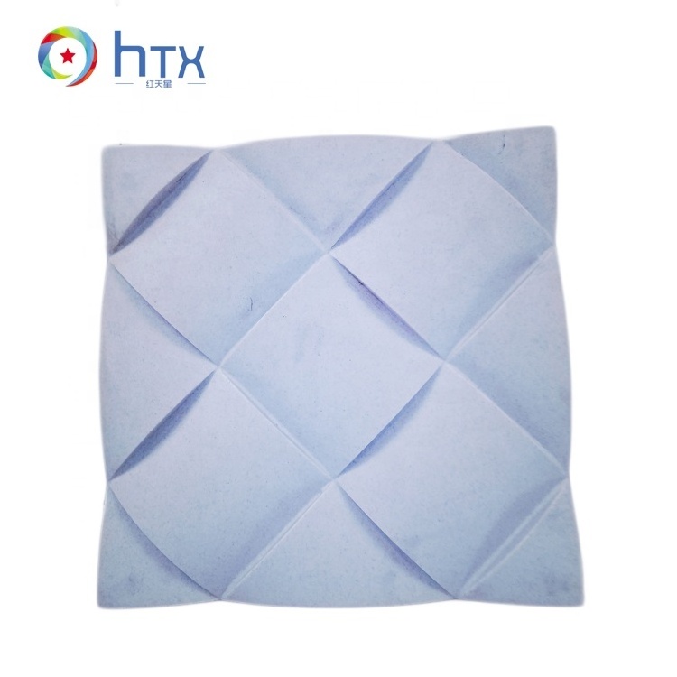 HTX faux concrete brick interior walls tile 3d decoration stone wall panel silicone mold