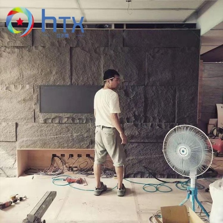 Easy Install Interior And Exterior Wall High Quality Pu Stone Panel Pu Material High Hardness Faux Stone Panel