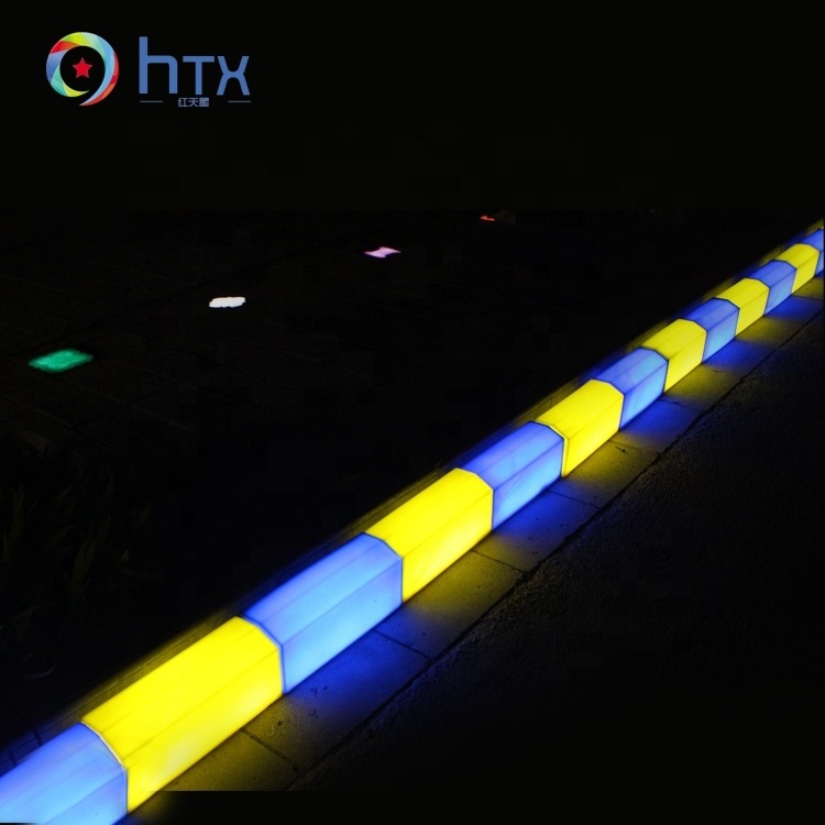 Import Export Outdoor Stone Plastic Solar Led Light Curb In kenya warehouse