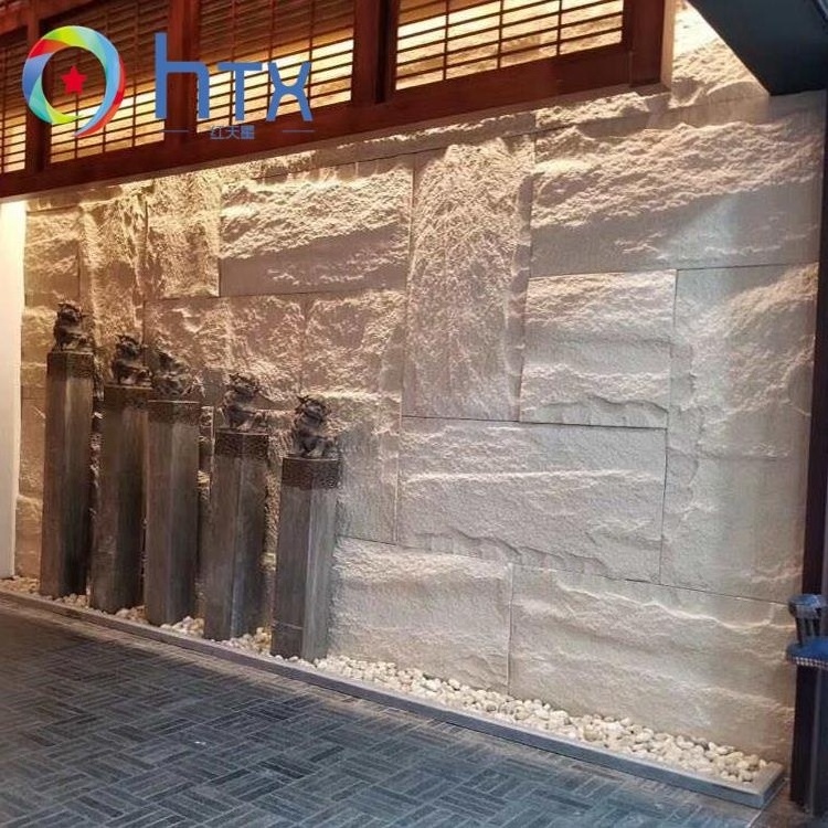 Easy Install Interior And Exterior Wall High Quality Pu Stone Panel Pu Material High Hardness Faux Stone Panel