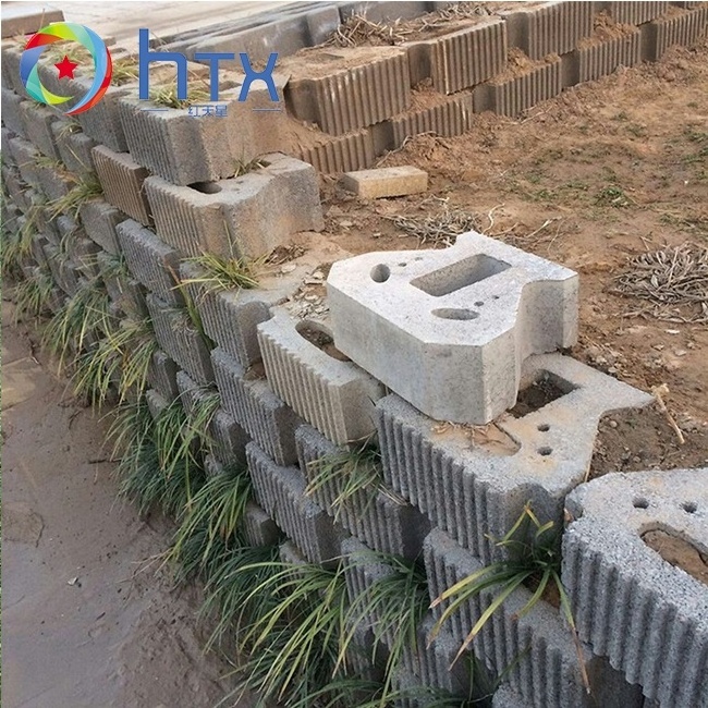 Planted retaining wall Dry wall Self embedded retaining wall Retaining brick Concrete retaining mold