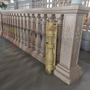 Customized roman style balcony concrete baluster molds for sale