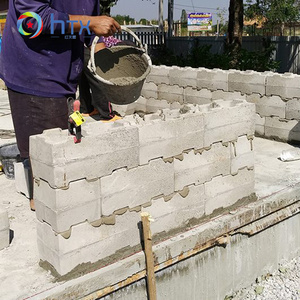 Plastic cement tile mold concrete hollow interlocking blocks wall plastic brick molds