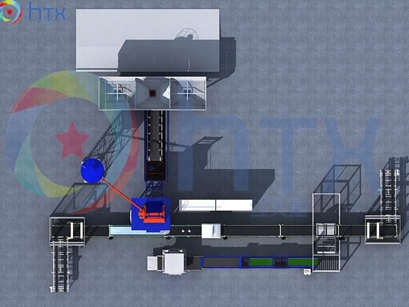 Precast concrete homes production line wet cast paver machine