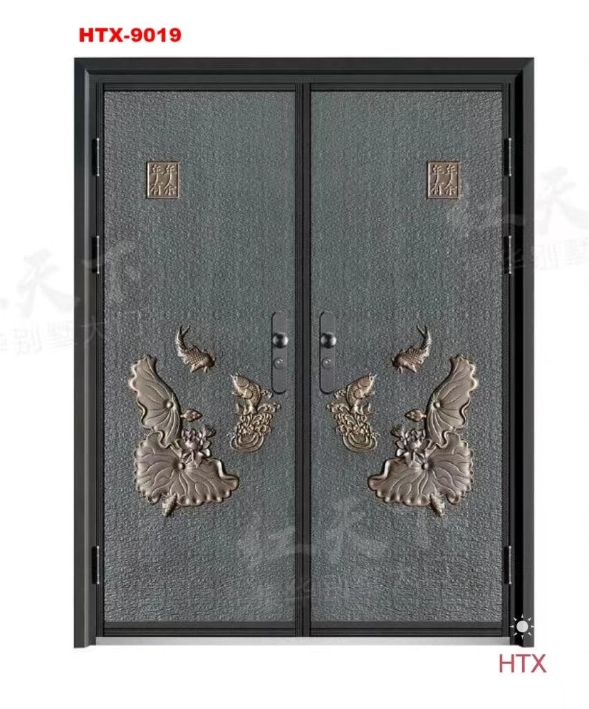 Swing Zinc Alloy Double Door Modern Luxurious Main Gate Designs Customized Size CN;HEN Anti-theft Villas Latest Design for Gates