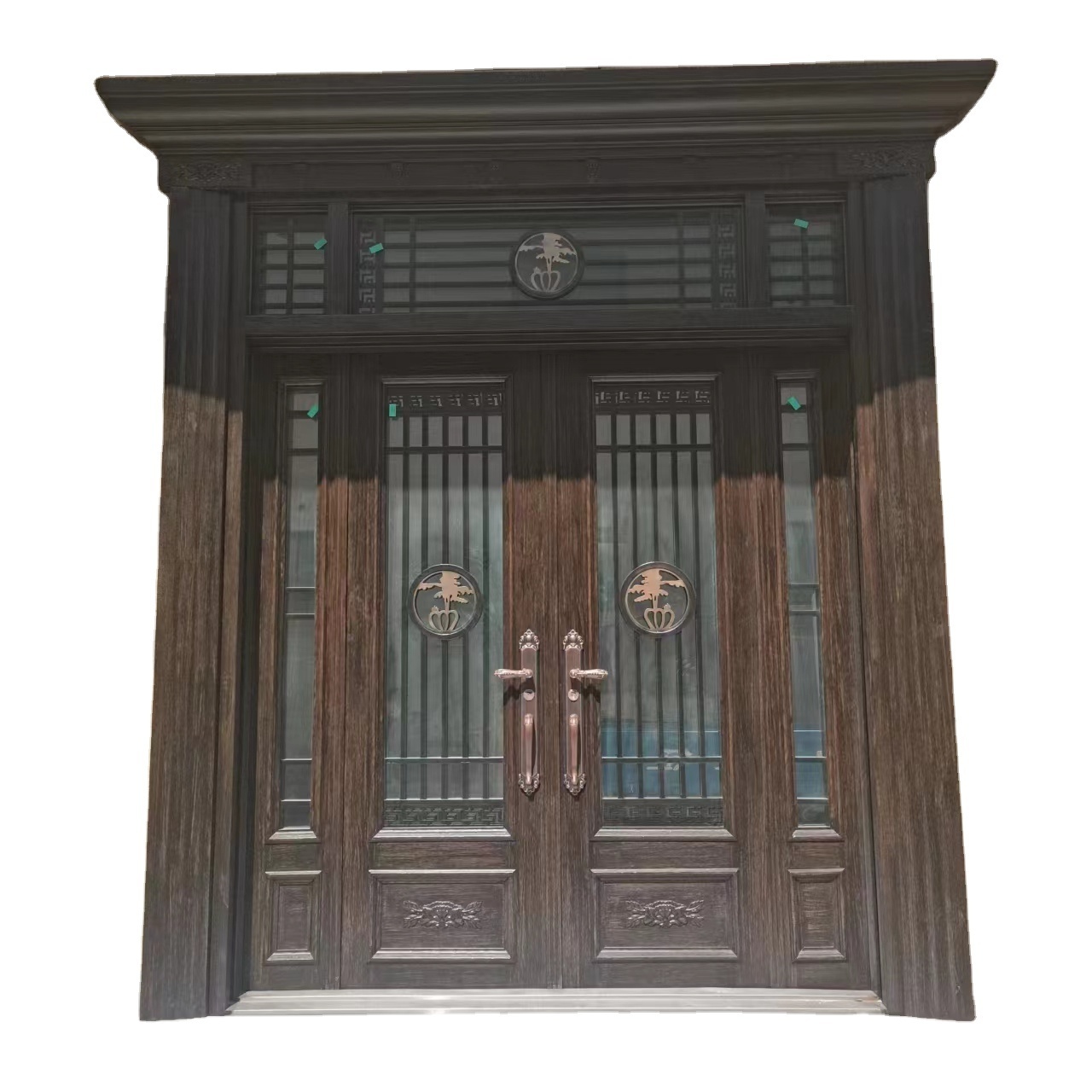 2023 Latest Design Nigeria American Villa Home Interior Fireproof Safety Double metal Entry Doors