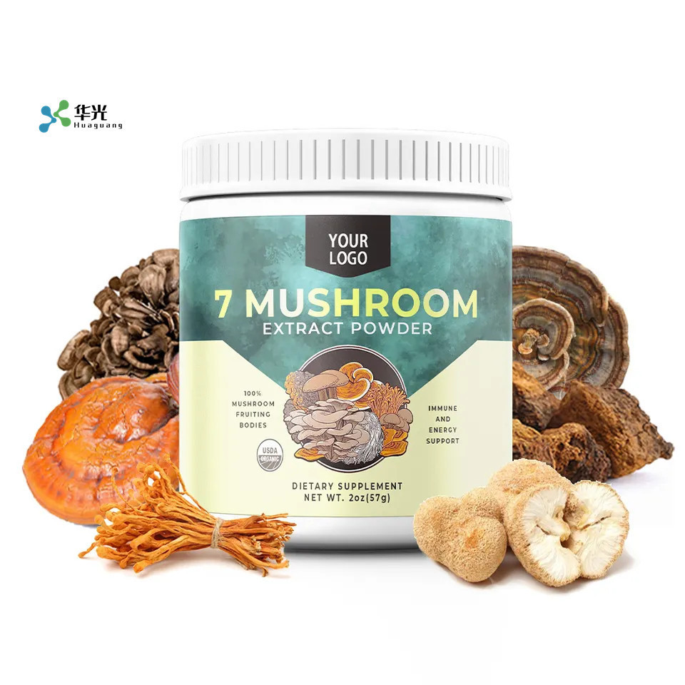 Custom Logo Nutrition Supplement Lions Mane Extract Shitake Mushroom Protein Powder