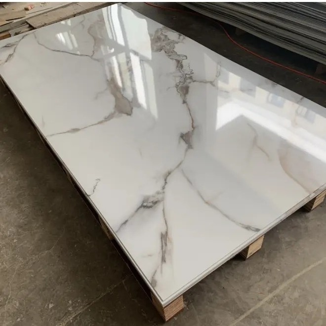 pvc uv marble alternative sheet wall panel spc uv wall panel 1220*2900*3mm pvc marble sheet boa marble wall panels sheet