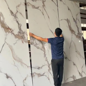 gold pvc 3d uv slate wall panel marmer eu stock marble pvc 3mm wall panell for bathroom waterproof 1220 2440 board veener