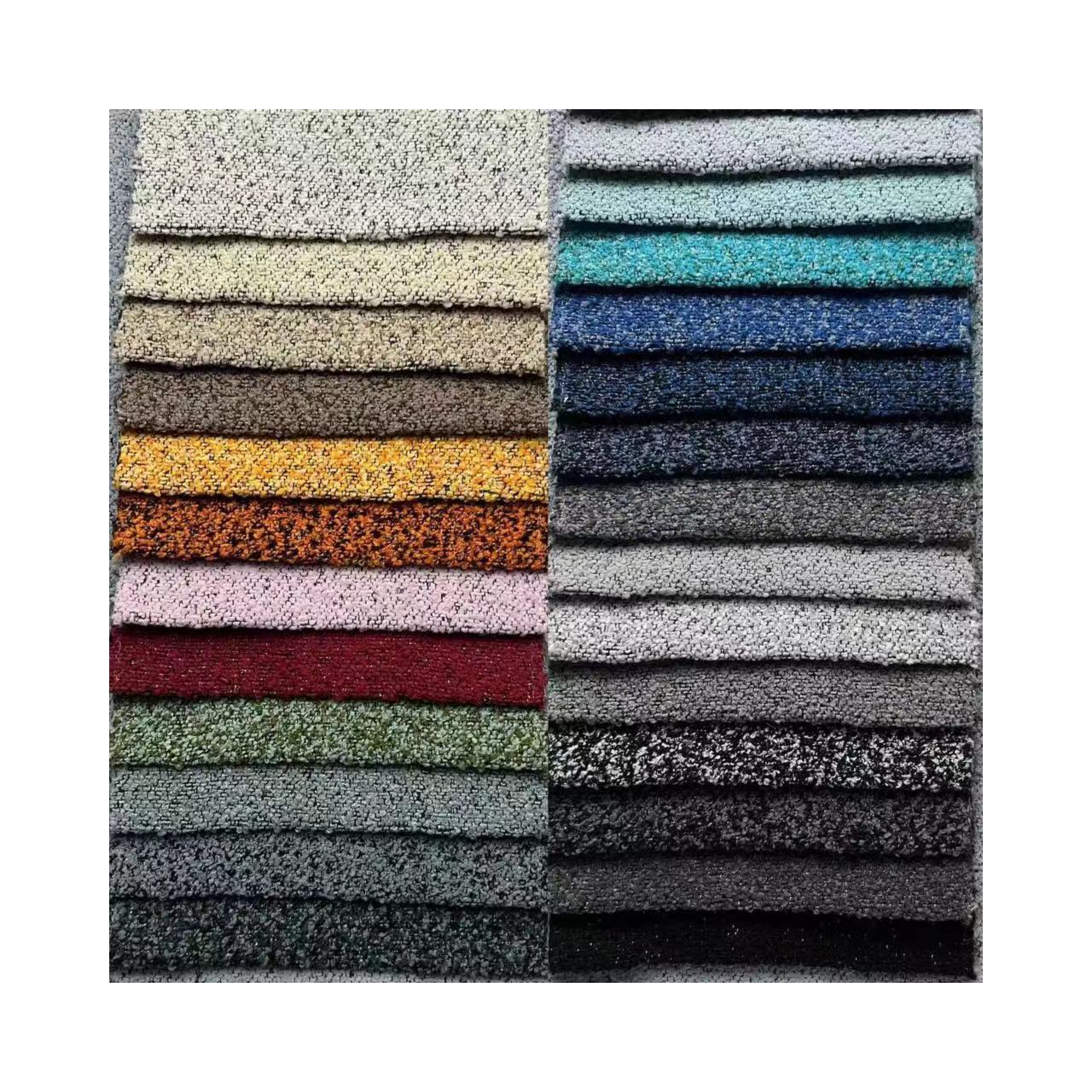 wholesale supplier High quality plain boucle teddy fabric upholstery sherpa fleece fabric 100% polyester home deco fabric