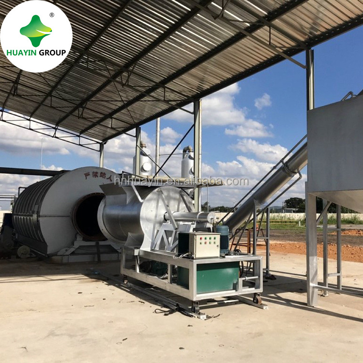 20 Ton per day Continuous Waste Tyre Pyrolysis Oil Plant With High Profit