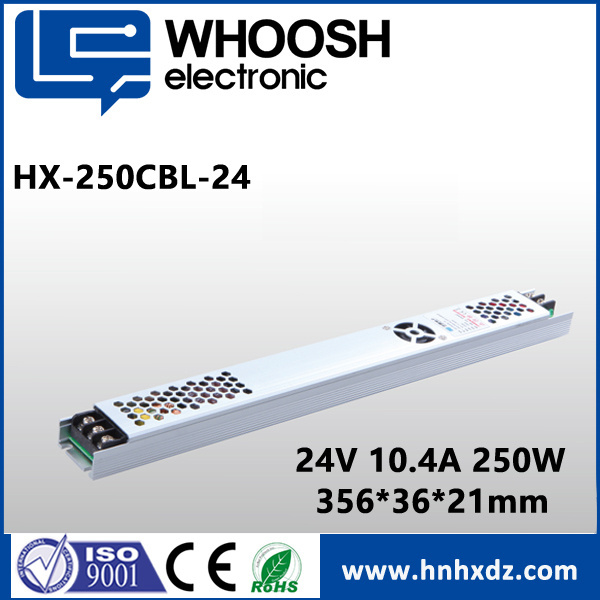 HX-250CBL-12  250W led driver transformer indoor slim AC Inrush Current DC 12V 20A power supply for light bulb and sign