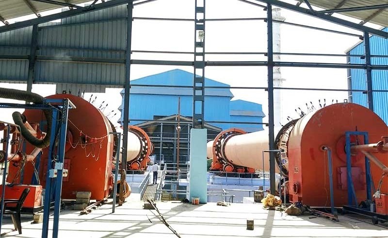 Electric heating drying rotary drum dryer Energy saving slurry sludge silica sand clay drum dryer machine price