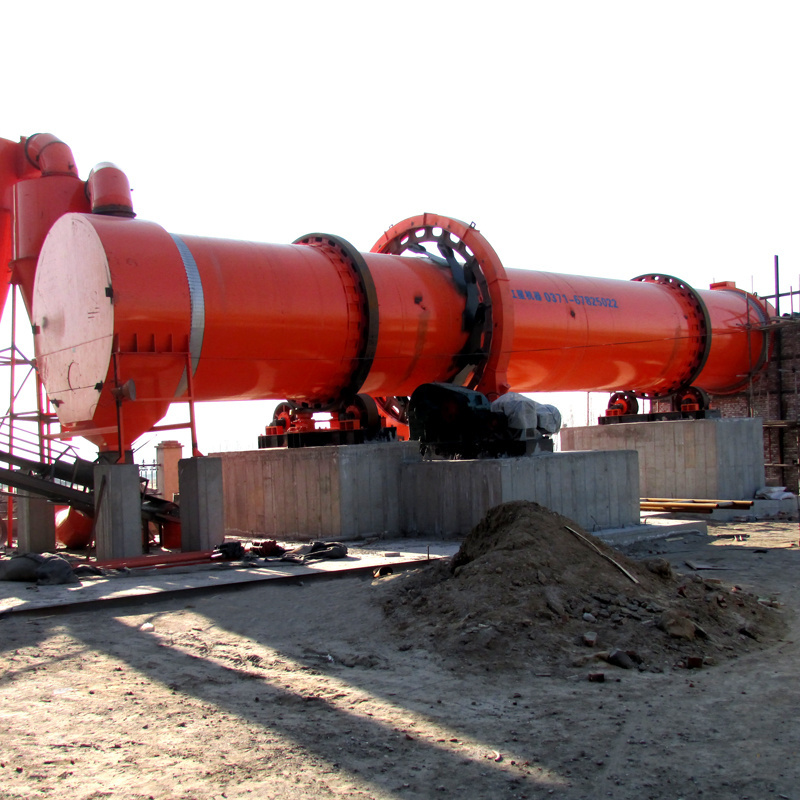 Electric heating drying rotary drum dryer Energy saving slurry sludge silica sand clay drum dryer machine price