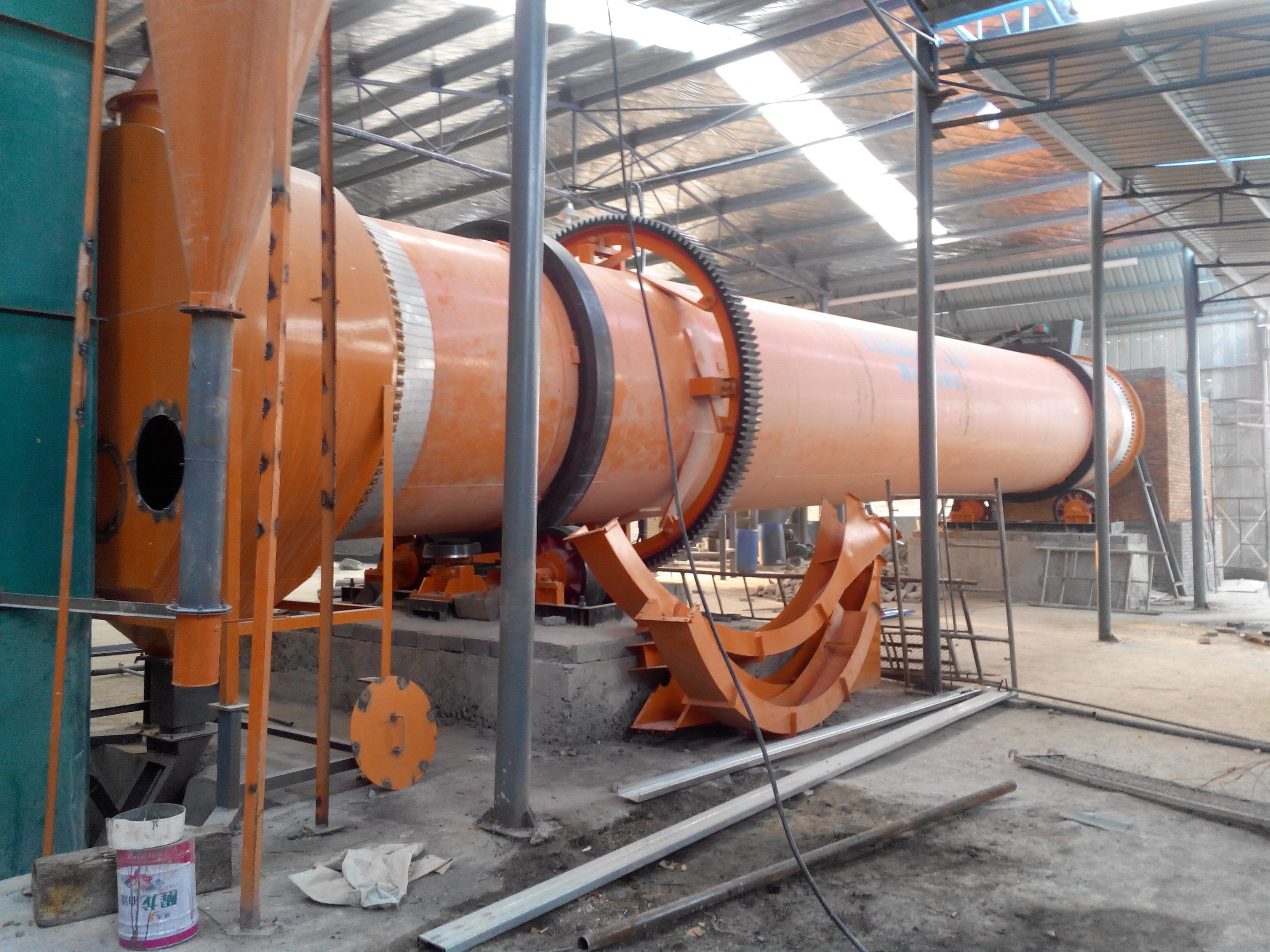 Electric heating drying rotary drum dryer Energy saving slurry sludge silica sand clay drum dryer machine price