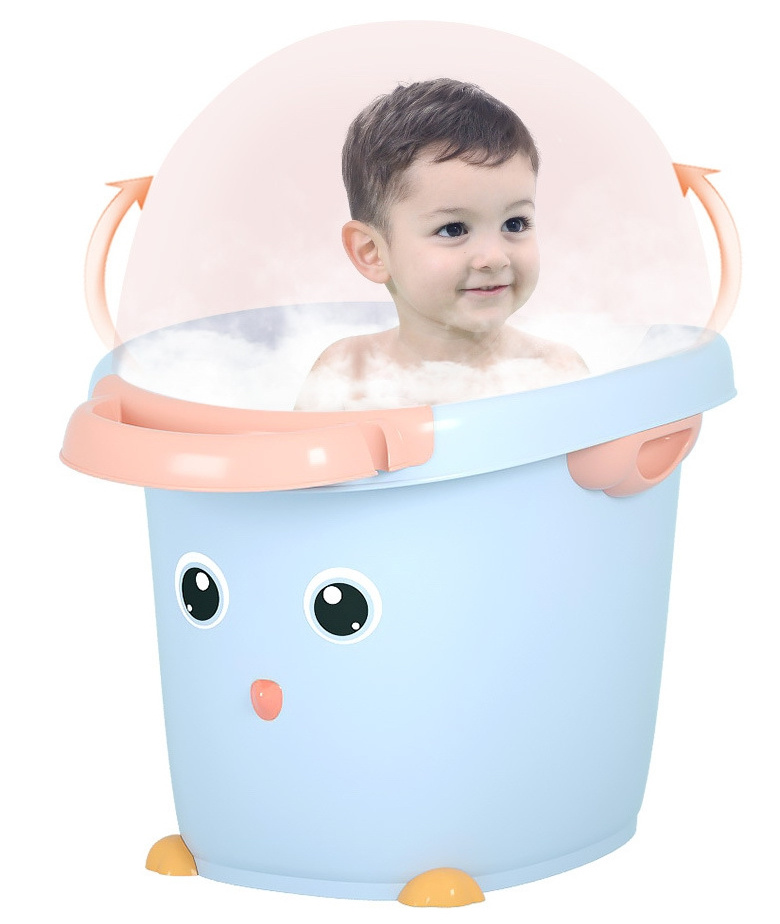 Wholesale household newborn and baby products children's cartoon bathtub children's bath tub large bath tub baby bath tub