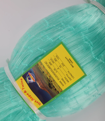 Nylon Monofilament Netting 0.10-0.8mm Twine Thickness PA Fishing Net Monofilament Style Double Fishing Industry with Twine Mesh