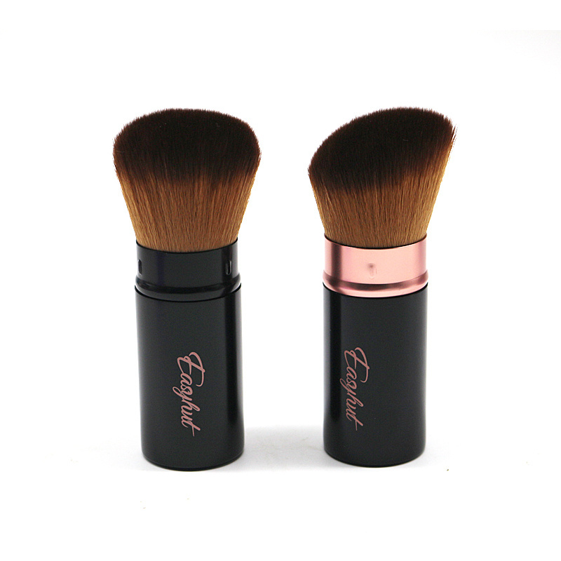 2024 Best seller Foundation Makeup brush Flat Top Kabuki Brush for Face Short Fat brown Brushes Custom