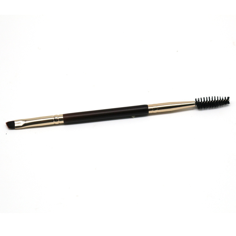 Brush Makeup Private Label Double Ended Natural Hair Define Shader Eyeshadow Eyeliner Eyebrow Brushes