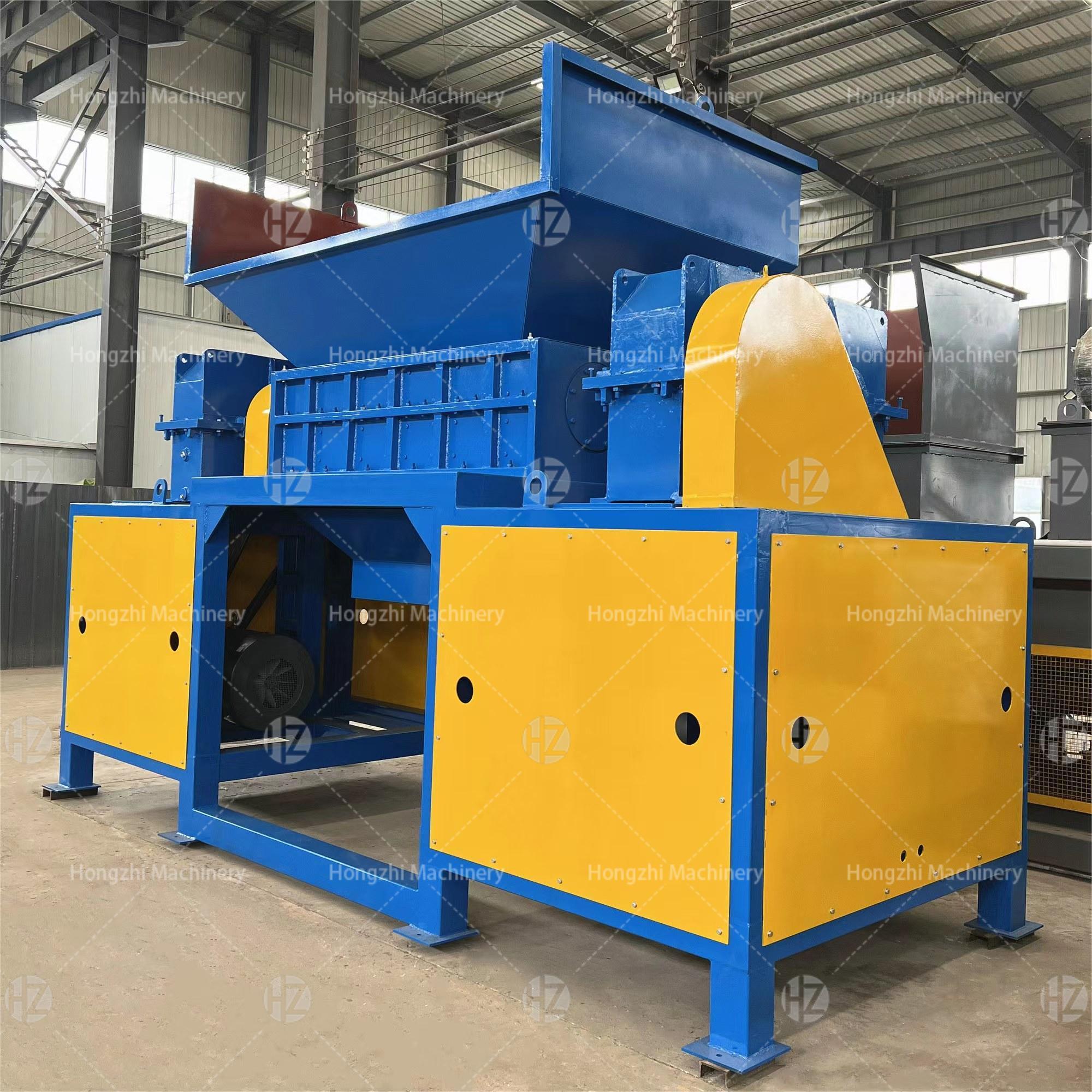 Double shaft shredder machine food waste shredder kitchen food waste shredder garbage disposal