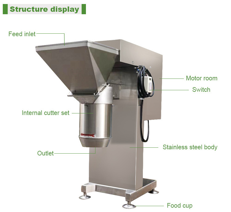 Commercial Onion Paste Processing Machine Chilli Grinder Mashed Potato Garlic Ginger Pepper Paste Machine