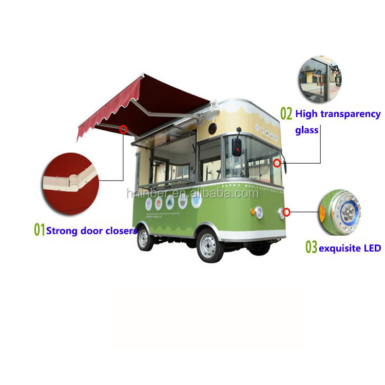 Hot sale Mobile multifunctional Street food Snack car/fast food van/electric food truck