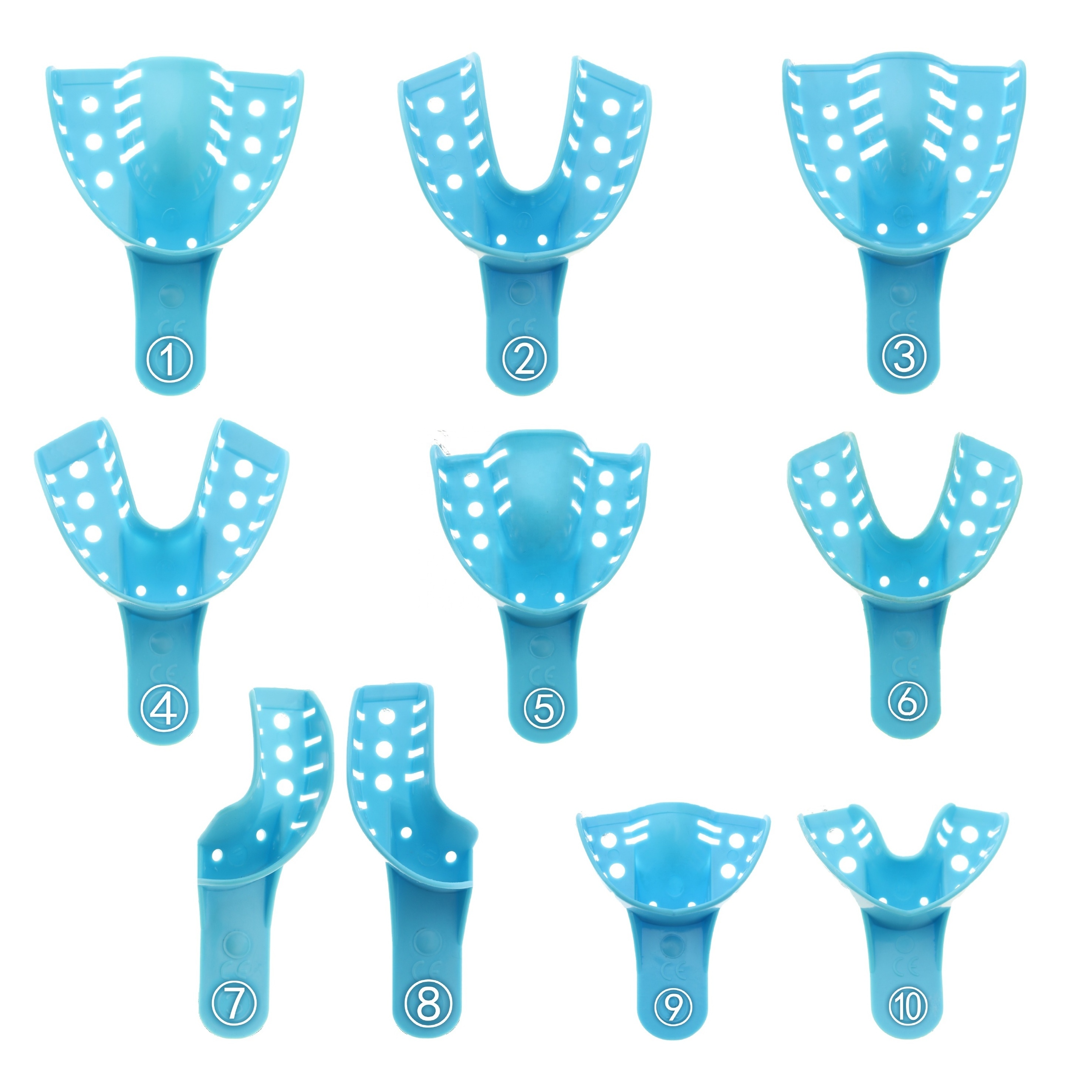 Dental disposable plastic Impression Trays Orthodontic Teeth tray