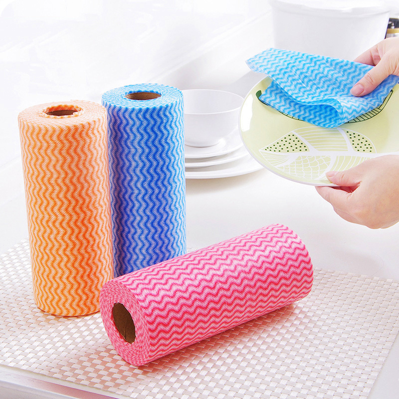 China Factory Wholesale Eco-friendly Kitchen Cleaning Towels Non Woven Disposable Dish Cloth