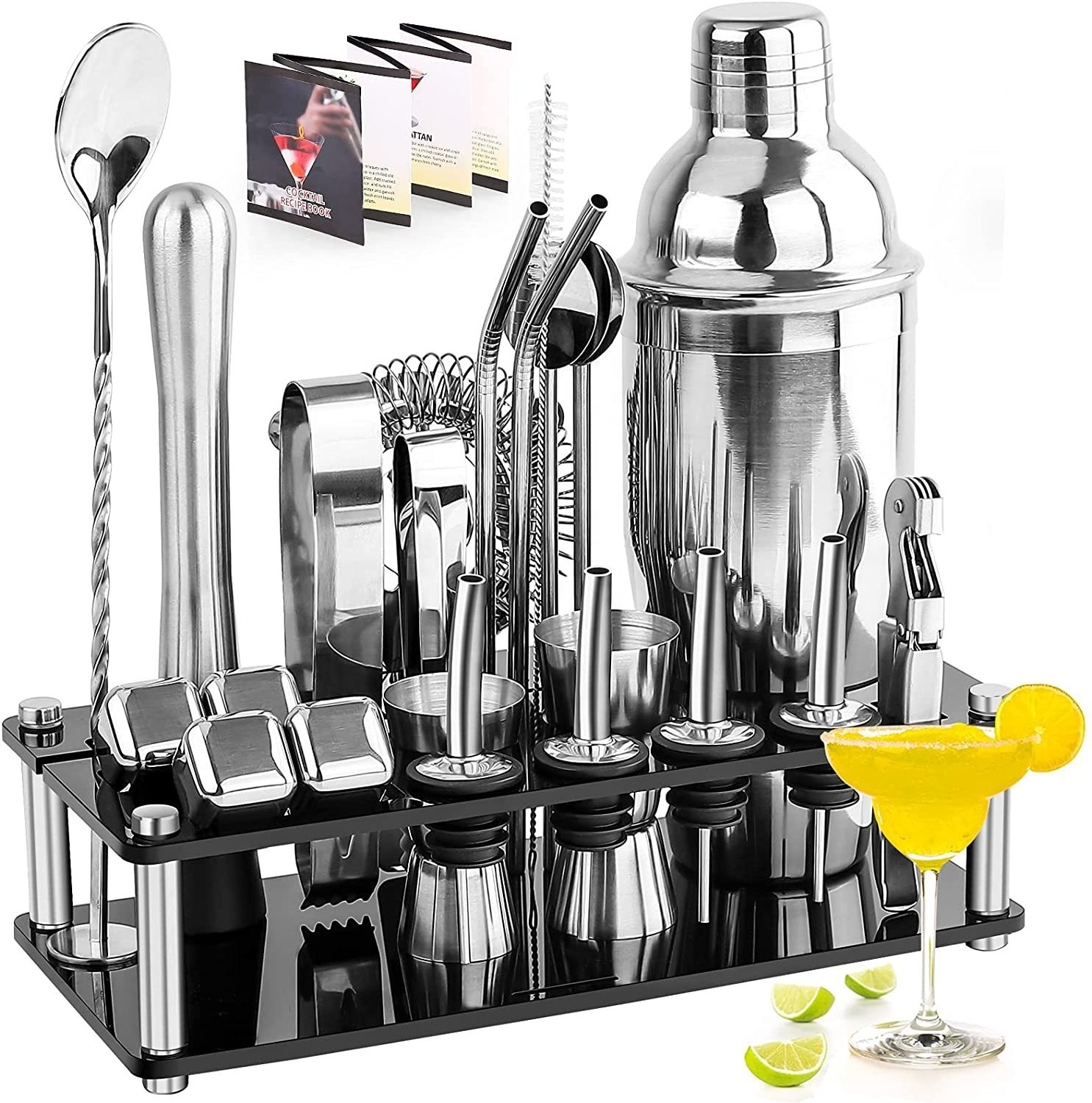 Sets For Bar Mixology Bartender Kit Stainless Steel Mixing Beverage Customized Bar Tools Bartender Set Bar Tool Kit