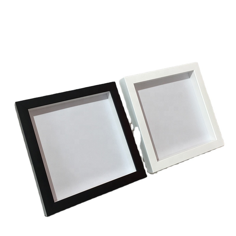 Modern Picture Wooden Frame Shadow Box With Depth 1.5 Cm Decorative Photo Frame Shadow Box Frame