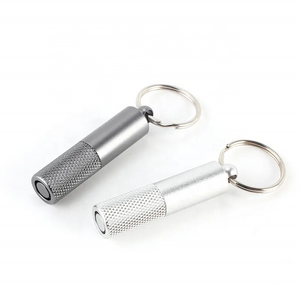 Popular Design Metal Stainless Steel Blade Sharp Rolling Cigar Hole Cigar Punch Cutter With Keychain Ring