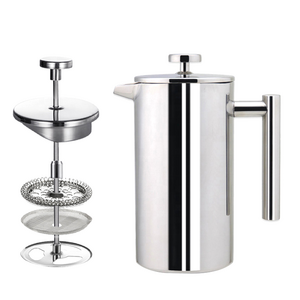 Coffee Maker French Press 304 Stainless Steel Coffee French Press Vacuum Insulated Filtration System Double-Wall