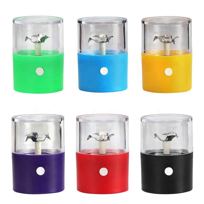 Multi Color Portable USB Charging Automatic Herbal Dry Flowers Tea Crusher Electric Herb Grinder High Grade Smoking Grinder