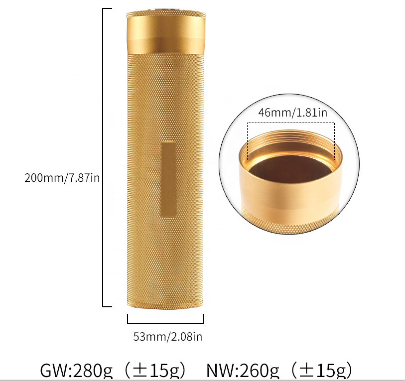 Hot Selling Wholesale Metal Aluminum Travel Cigar Case Humidor Packaging Tubes With Hygrometer Accept Custom Logo