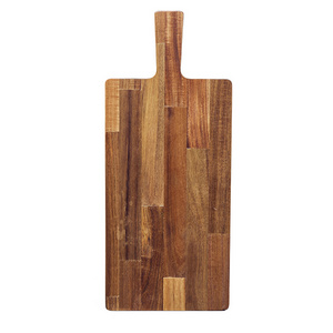 Good Design Rectangle Acacia Wooden Chartuterie Vegetables Fruits Serving Chopping Cutting Board With Handle