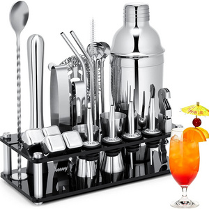 Sets For Bar Mixology Bartender Kit Stainless Steel Mixing Beverage Customized Bar Tools Bartender Set Bar Tool Kit