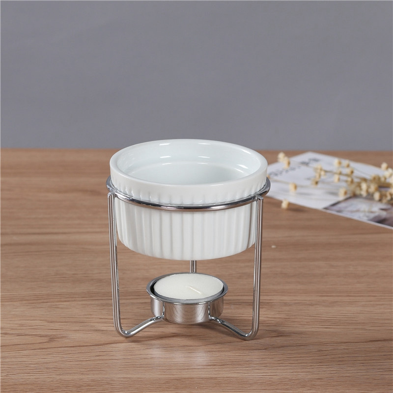 Food Warmer Tealight Candles Dishwasher Set Ceramic Ramekin Popcorn Lobster Butter Warmer