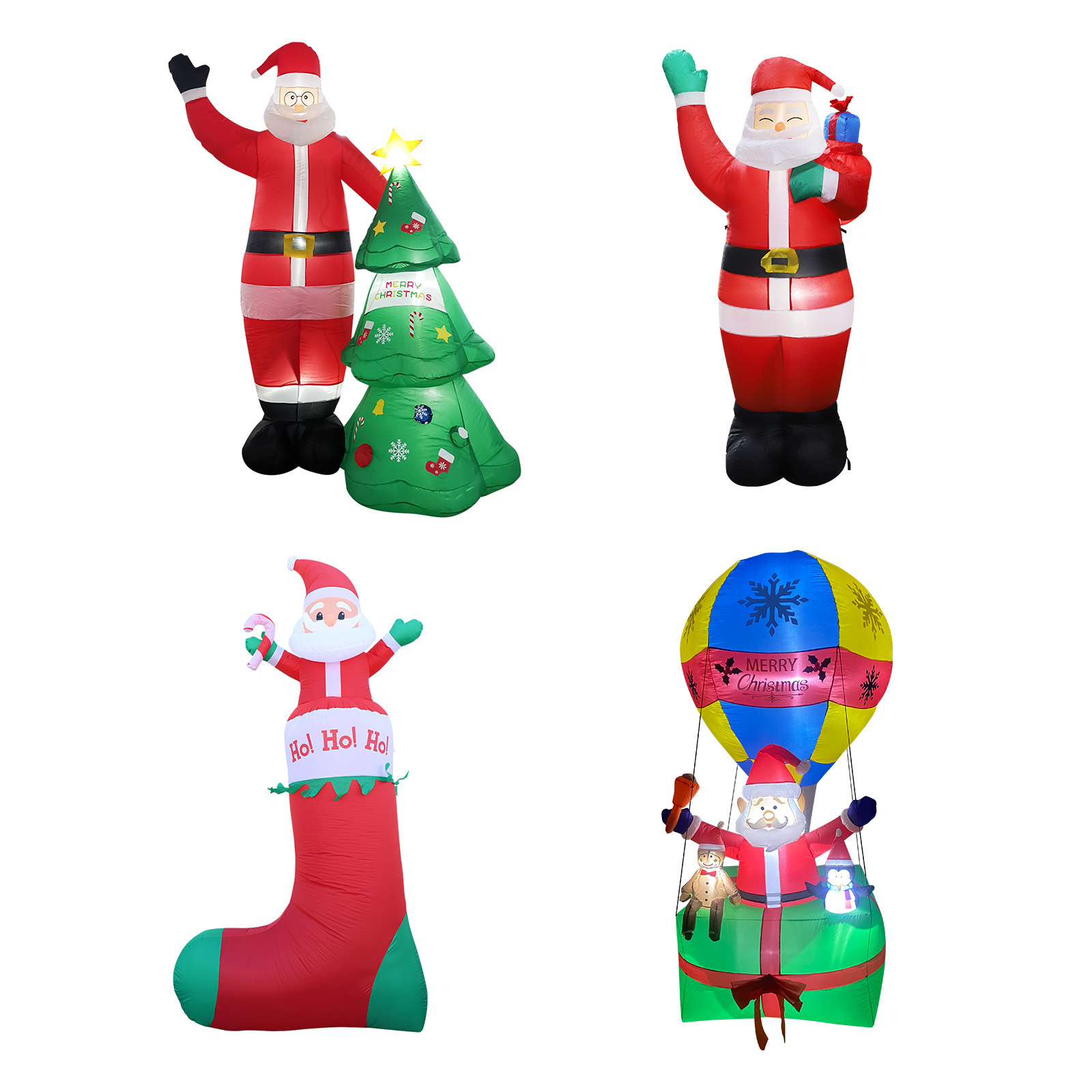 Source Factory Customization Hundreds Of Santa Claus Christmas Inflatable Decoration For Outdoor Indoor